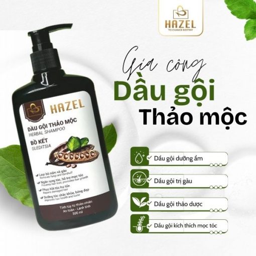 Gia công dầu gội thảo mộc trọn gói, theo yêu cầu