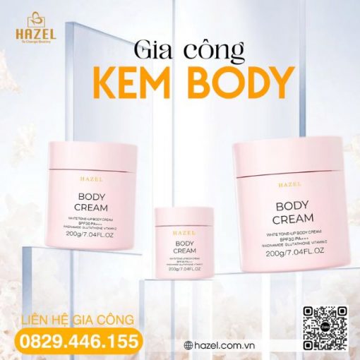 Gia công kem body trọn gói, đáp ứng mọi yêu cầu