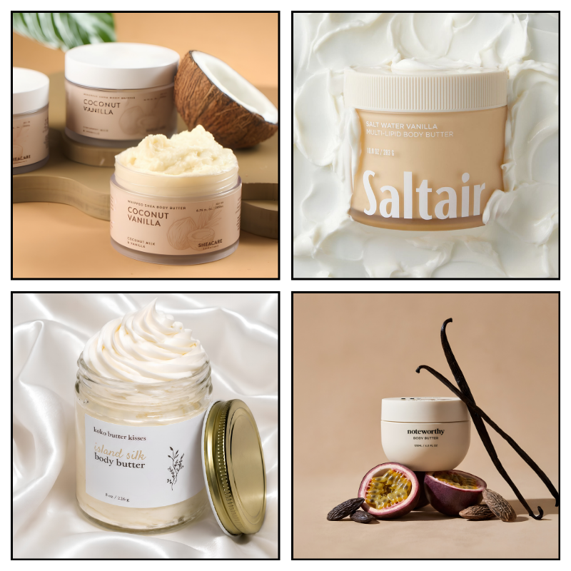 Gia công bơ dưỡng thể theo texture mềm mịn tại Hazel Cosmetic