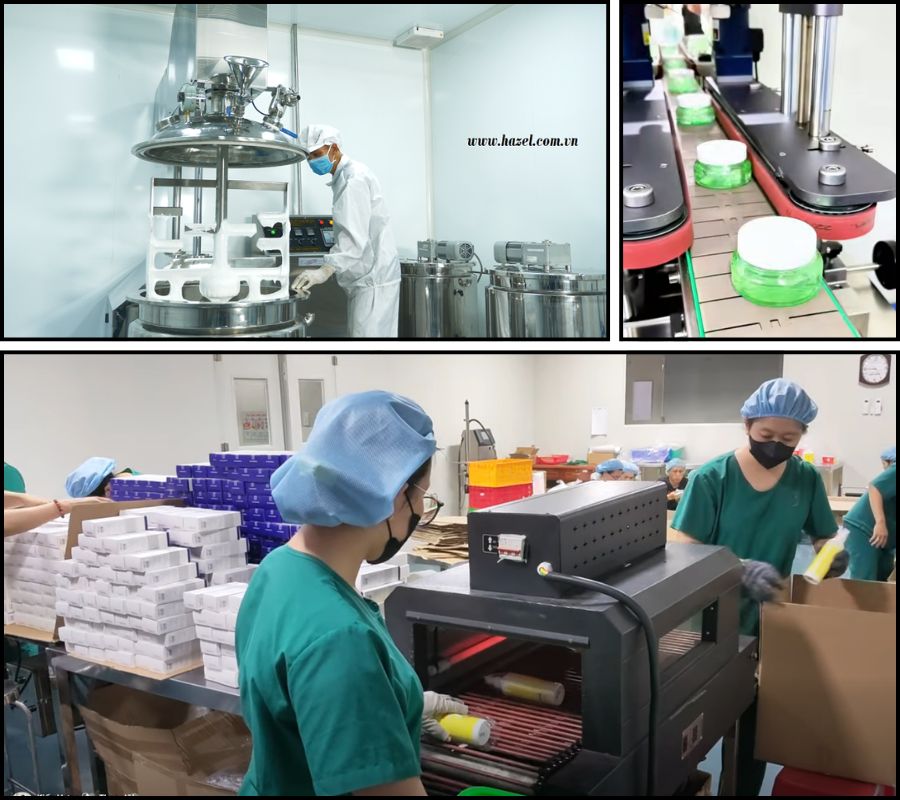 Công ty gia công mỹ phẩm trọn gói độc quyền Hazel 