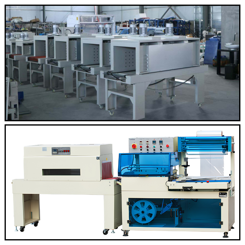 Máy co màng hỗ trợ hoàn thiện bao bì trong dây chuyền sản xuất