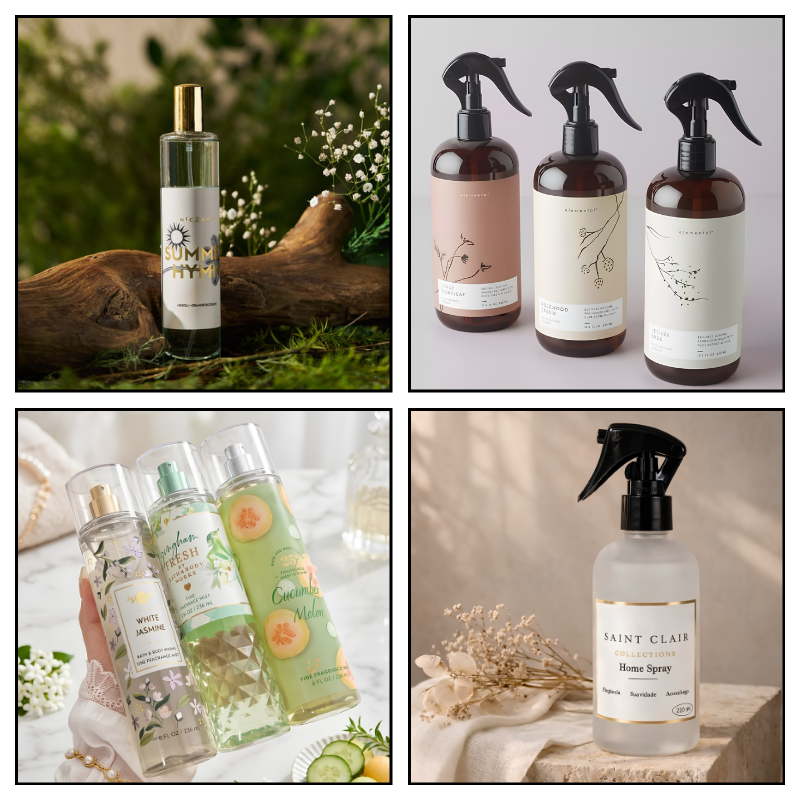 Gia công xịt thơm quần áo theo concept tinh tế tại Hazel Cosmetic